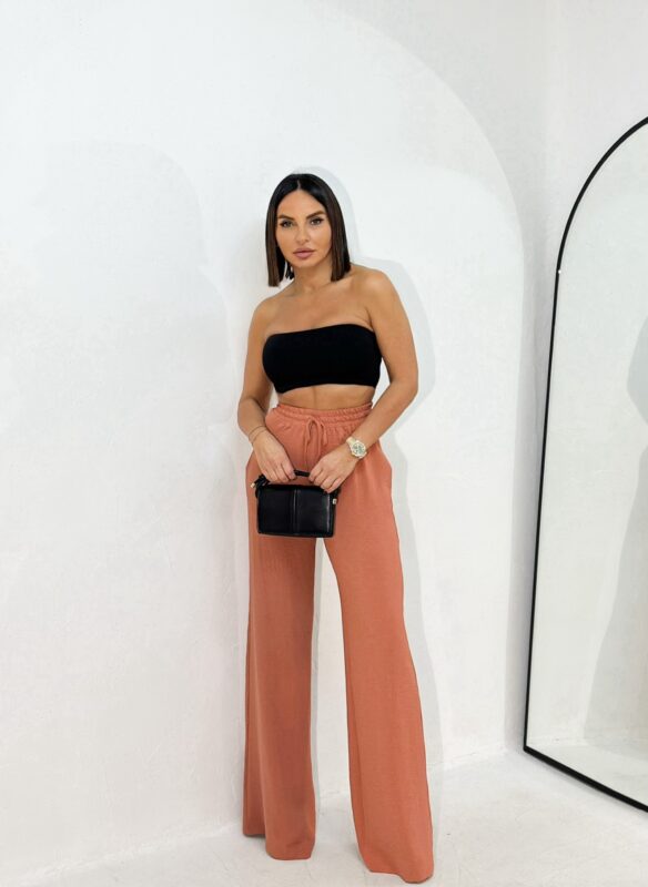 Albertine Copper Fluffy Trousers 1